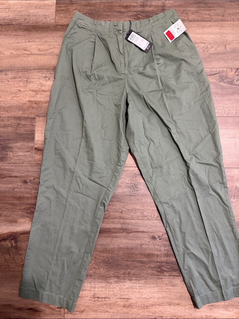 Vero Moda Olive Green High-Waist Trousers